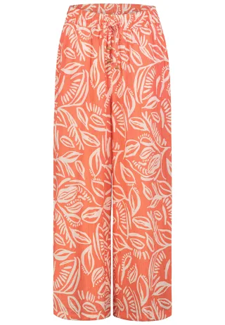 Authentic Style - RE9CIGxhbmdlIEhvc2U= leaves: shiny coral-offwhite - Gr. - M