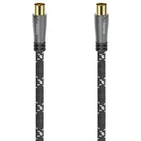 Hama 120dB TV-Kabel Signalübertragungskabel Optimale Empfangsqualität SAT-Kabel, (300 cm)