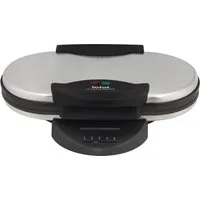 Tefal Waffeleisen WM311D, 1200 W, 2 Herzwaffeln gleichzeitig, stufenloser Temperatur für Wunsch-Bräunung