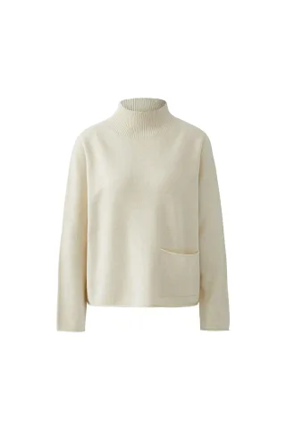 Oui - Pullover offwhite mel - Gr. - 42