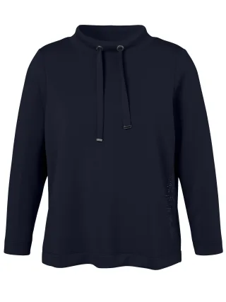 VIA APPIA DUE - Sweatshirt Stehkragen 1/1 Arm dunkelblau - Gr. - 54