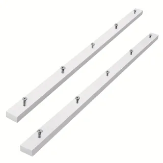 2PCS Table Saw Crosscut Sled Miter Bars with Pre-drilled Holes 3/4" x 3/8" x 17" Precise Woodworking Cuts Easy Installat