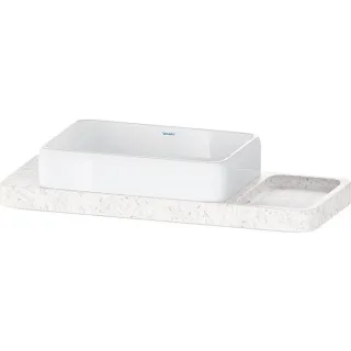 Duravit Collection One Waschtisch-Konsolen-Set D4800100 100x41x90cm, mit Konsole, Marmor Struktur poliert