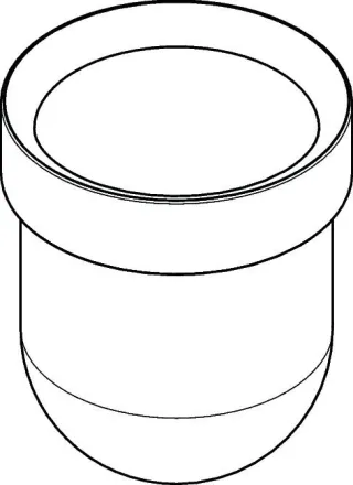 Hansgrohe Keramikeinsatz Logis C WC-Bürstenhalter, 98547000 98547000