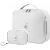 FOUORTUNATE-BEE Arzttasche 2 Stück Medikamententasche, Große & Klein Medikamententasche Reise (Reiseapotheke Tasche Wasserdicht, Erste Hilfe Tasche leer, Erste Hilfe Set Outdoor)