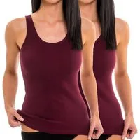 HERMKO Achseltop 17310 (Pack, 2er) Baumwolle/Modal, Tank Top, Achselhemd, angenehm weich