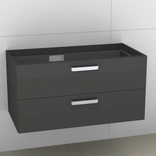 Artiqua 414 Waschtischunterschrank für Venticello 4134L2 Anthrazit Glanz, 414-WU2L-V107-7065-51 414-WU2L-V107-7065-51
