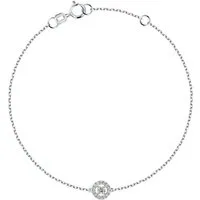 CHRIST Armband CHRIST Damen-Armband 750er Weißgold 15 Diamant