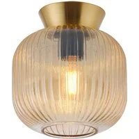 SCHÖNER WOHNEN-Kollektion LED Deckenleuchte NAMI, ohne Leuchtmittel, SCHÖNER WOHNEN Kollektion, geriffeltes Glas