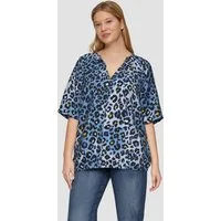 s.Oliver Kurzarmbluse Bluse Bluse aus strukturierter Viskose
