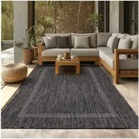 SIMPEX24 Outdoorteppich Unicolor - Einfarbig, Läufer, Höhe: 5 mm, Teppich Wetterfest Balkon Küchenteppich Flachgewebe Sisaloptik