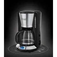 RUSSELL HOBBS Filterkaffeemaschine Victory 24030-56, 1,25l Kaffeekanne, 1x4, Digitale Glas-Kaffeemaschine