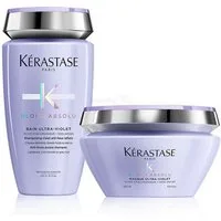 Kérastase Haarpflege-Set Bain Ultra-Violet Shampoo 250ml + Masque Ultra-Violet Maske 200ml, 2-tlg.