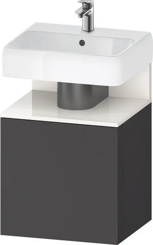 Duravit Qatego Waschtischunterbau wandhängend Graphit Matt 490x420x645 mm - QA4077L22490000 QA4077L22490000