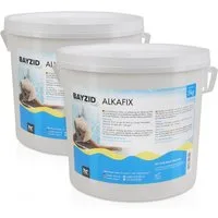 Höfer Chemie GmbH Poolpflege 2x 5 kg BAYZID® Alkafix zur Anhebung der Alkalinität (TA), Reguliert Alkalinität für stabile Wasserwerte