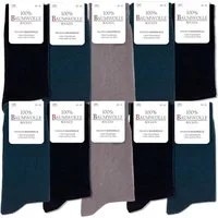 OCCULTO Businesssocken Herren 100% Baumwollsocken 10-20er Pack (Modell: Ingo) (10-Paar)