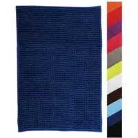 MSV Badematte CHENILLE, Höhe 12 mm, Badteppich, 100% Polyester Microfaser, Anti-Rutsch Beschichtung, mit praktischer Schlaufe zum Aufhängen, Waschbar 30°, Flauschig weich und warm, in 3 Größen erhältlich: 40 x 60, 50 x 80 und 60 x 90, viele angesagte