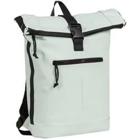 NEW REBELS Laptoprucksack Roll Up RollTop Kurier Rucksack Freizeitrucksack Mart New York, wasserabweisend, Laptopfach, mint grün