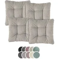 XDREAM Stuhlkissen Sitzkissen Set (2er & 4er) für Stühle und Bänke, robuste Polsterauflage für indoor und outdoor, 38x38x6 cm
