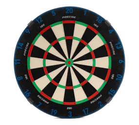Precise 180 Endorphine Steeldartboard mit Nummernring - Arctic Blue