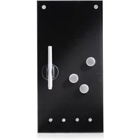 Zeller Present Magnettafel Glas, mit Schlüsselhaken