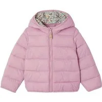 vertbaudet Steppjacke Mädchen Light-Steppjacke mit Kapuze, Recycling-Polyester