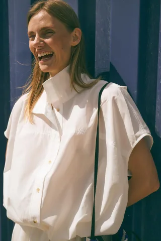 Jane Lushka - Anda oversized blouse off white - Gr. - XXL