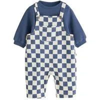 Next Body & Hose Twill-Latzhose und Bodysuit für Babys im Set (2-tlg)