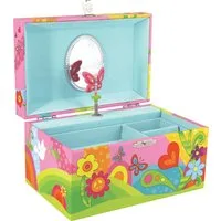 goki Aufbewahrungsbox Musikspieldose Schmetterlingswiese - Melodie „Over the Rainbow"