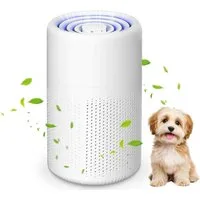 TUWENA Luftreiniger Luftreiniger für Allergiker mit H13 HEPA Filter,Tragbarer Luftreiniger, Gegen Staub, Pollen, Tierhaaren & Gerüche, für Zuhause & Schlafzimmer