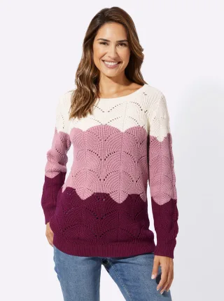 Classic Basics Ajourpullover "Rundhals-Pullover"
