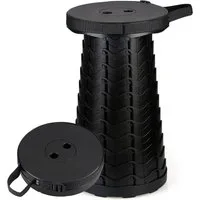 AKKEE Klappstuhl Tragbarer Klappstuhl Klapphocker Hocker Tragkraft 180 kg, höhenverstellbar und stabil