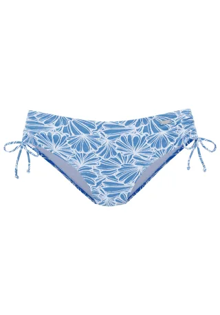 LASCANA - Venice Beach LM exkl. Sport Bikinihose mit Raffung blue - Gr. - 44