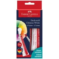 Faber-Castell Malpalette, 3 Tuben Deckweiß à 7,5 ml