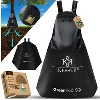 KESSER Tropfer Baum-Bewässerungssack Bewässerungssystem für Bäume, (1-tlg., Bewässerungsbeutel aus UV beständigem PVC mit Schloss & 2x Schlüssel), Baumbewässerungsbeutel, Baumsack für gezielte Bewässerung von Bäumen