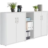BMG Möbel Aktenschrank Office Edition 8 (Schrankwand Set, 3tlg) abschließbar, matt oder Hochglanz lackiert