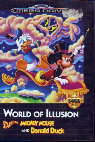 Mega Drive - World of Illusion: starring Mickey Mouse Donald Duck [Sega Megadrive]