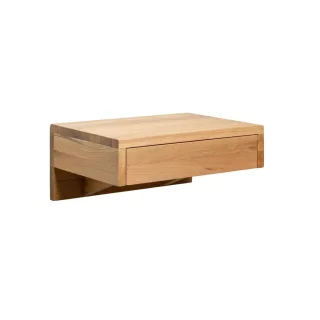 Woodek Nachttisch, Eiche, Holz, Echtholz,Eiche, 40x18x30 cm, FSC 100%, Schlafzimmer, Nachttische