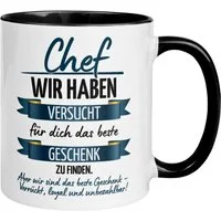 Momentals Tasse Chef Geschenk – „Wir haben versucht das beste Geschenk zu finden“, Gratis Versand · Links-&Rechtshänder · Spülmaschinenfest