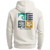 Neverless Hoodie Hoodie Backprint Herren Surfer Style Rückenaufdruck Icons Maritim