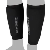 BAY-Sports Schienbeinschutz Kampfsport Kickboxen Karate MMA Thaiboxen Muay Thai Baumwolle IUM, Baumwolle elastisch waschmaschinenfest, XXS - XL