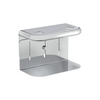 VitrA Liquid Doppel-Seifenspender-Halter A44567 200x105x125-160mm, Wandmontage, chrom