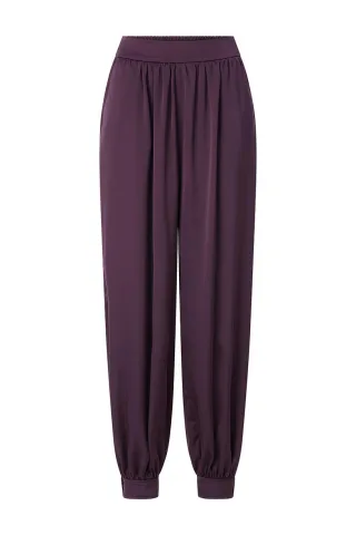 Rich & Royal - Satin Bazar Pants mulberry - Gr. - 36