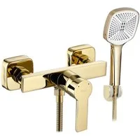 wohnwerk.idee Duscharmatur Einhebelmischer für Dusche mit Handbrause – modernes Design fürs Bad