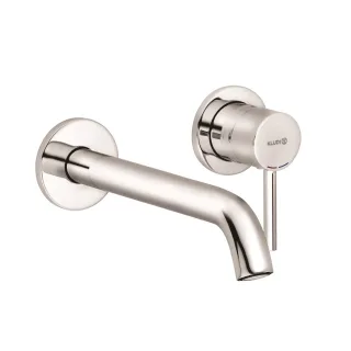 KLUDI BOZZ Waschtisch-2LOCH-WAND-Einhandmischer Ausladung 230 MM chrom 382450576