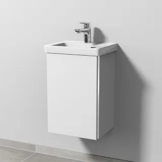 Sanipa 3way Waschtischunterbau zu Villeroy & Boch Subway 3.0 Waschtisch mit 1 Tür, Weiß-Soft BR84043