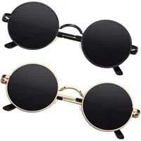 LuxusKollektion Retrosonnenbrille Sonnenbrille Herren Polarisiert 2 Schwarz Schwarz & Gold Schwarz