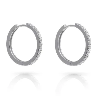 Orphelia 'Fay' Creolen für Damen aus 925er Sterlingsilber - Silber ZO-7557