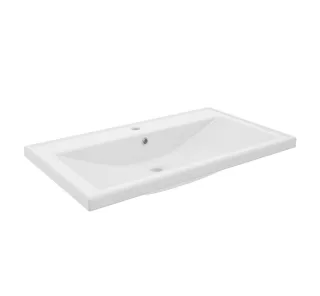 Neuesbad Keramik-Waschbecken NANU 80 cm, weiss glänzend NB1DF10341