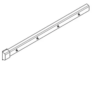 KWC Aquarotter Armatureneinheit, Edst., W.-Mont., 4 Waschplätze, 2440 mm, Wasser hi. li, 2030071619 2030071619